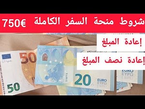 شروط منحة السفر 750 أورو كاملة بالتفاصيل