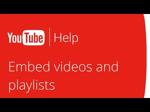 Embed videos and playlists - YouTube Help