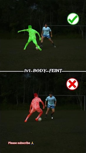 1V1 Body Feint football skills #football #viralvideo #footballskills #shorts