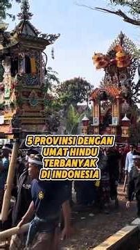5 Provinces with the Largest Hindu Population in Indonesia #hindu #indonesia #shorts