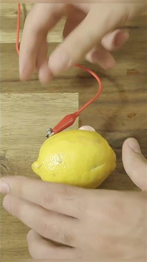 „Cytrynowa bateria jak zasilić żarówkę sokiem z c#shorts