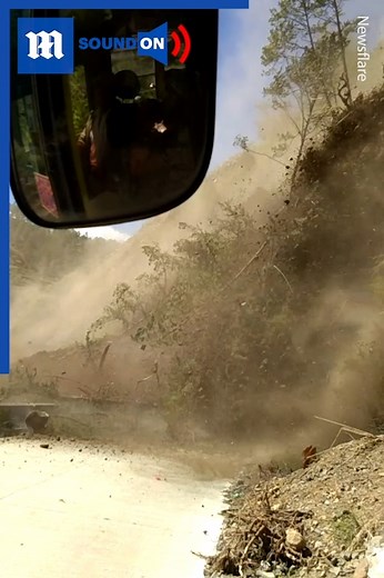 2.7M views · 10K reactions | This landslide had everyone fearing the worst!  via ViralHog | Daily Mail Video | Facebook