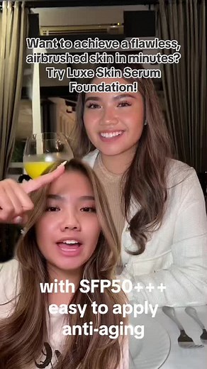 Looking for a foundation with SFP50 and anti-aging benefits? Try #luxeskinserumfoundation ! ✨