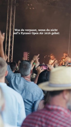Wenn du 𝗻𝗶𝗰𝗵𝘁 aufs Pyraser Open Air gehst, verpasst du: 🎺 die coolsten Brass-Bands 🍺 frisches Bier vom Fass 👯 deine Freunde im Biergarten 🎶 Mitsingen, Tanzen, Eskalation 🌅 Sommerabend im Gutshof in Pyras 𝗞𝘂𝗿𝘇 𝗴𝗲𝘀𝗮𝗴𝘁: 𝗘𝗶𝗻𝗲𝗻 𝗱𝗲𝗿 𝘀𝗰𝗵𝗼̈𝗻𝘀𝘁𝗲𝗻 𝗙𝗲𝘀𝘁𝗶𝘃𝗮𝗹𝘁𝗮𝗴𝗲 𝗱𝗲𝘀 𝗦𝗼𝗺𝗺𝗲𝗿𝘀. 📍 Pyraser Open Air 📅 18. Juli 2026 Schick das Reel an die Person, die mit dir dieses Jahr dabei sein muss. 🎟️ Tickets gibt’s jetzt auf www.pyraser.de #pyraseropenair2026 #pyr