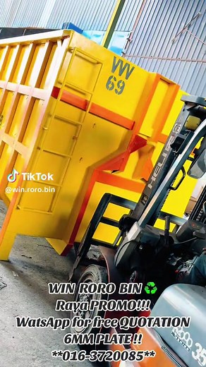 Win Roro Bin ♻️ boleh datang tengok ready stock di kilang kami. Watsapp utk harga size lain lain❗️#termurah #rorobin #rorobinservice #rorobinrental #rorotong #sungaibuloh #wastemanagement #win