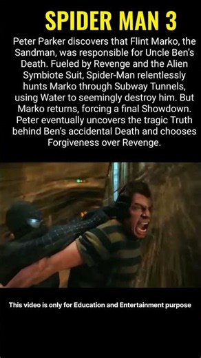 Spider Man 3 : The Dark Secret Behind Sandman
