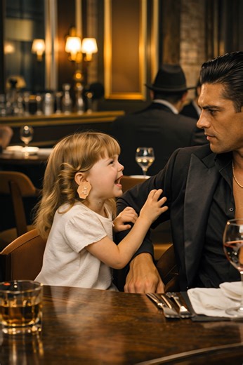 😨😲 A little girl ran straight up to the mafia boss, sobbing: “They’re beating my mother!” What the boss did next… left everyone frozen in shock. In this restaurant, everything was designed for comfort. Crystal glasses sparkled as if they reflected not light, but other people’s secrets. The music flowed softly and carefully, never drowning out conversations that should never have been spoken aloud. Here, silence wasn’t politeness — it was a condition for survival. Under an amber-colored lamp at