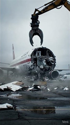 Aircraft Recycling Process #factoryprocess #howitsmade #aivideo #aviation #aircraftrecycling