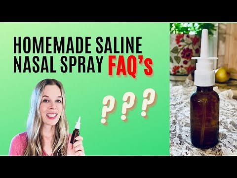 Homemade Saline Nasal Spray | All Your Questions Answered!
