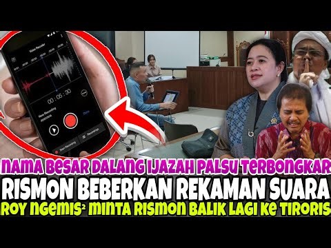 MENGGEMPARKAN.. RISMON BUKA REKAMAN SUARA YG SERET NAMA BIBIB? - ROY NGEMIS AGAR RISMON KEMBALI