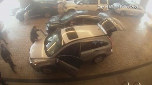 People, cars smashed during carjacking