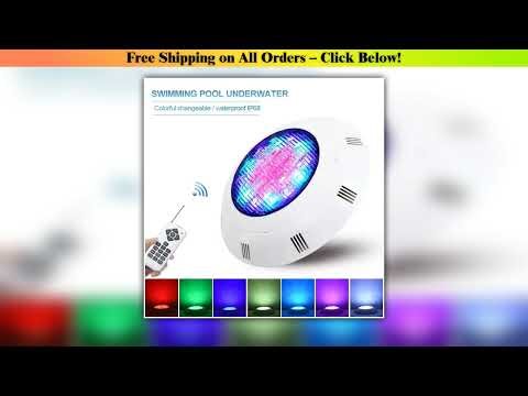 IP68 Waterproof LED Swimming Pool Lights Wall-Mounted Underwater Lights Color Changing RGB Lamp