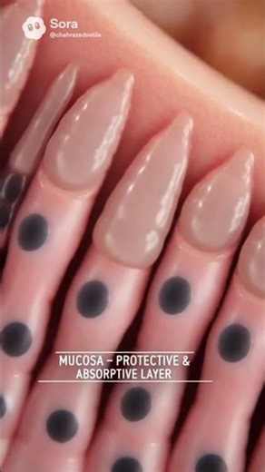 Large Intestine – From Inside to Outside | Layer by Layer Anatomy #shortvideo