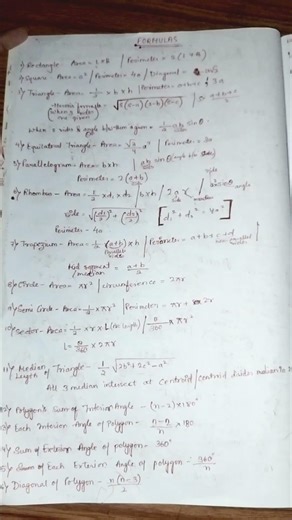 SSC maths important formulas 🤘🏻#ssc #ssccgl #maths #formula #algorithm #sscexam #study #trending