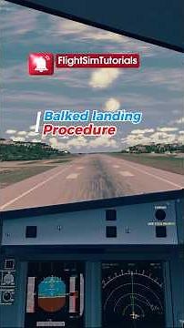 Go-around at low altitude. How to: balked landing. #realpilot #tutorial #flightsimulator