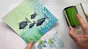 2.7K views · 20 reactions | A Family of Fish by Karen Telfer As we all start to swelter in the heatwave, Lavinia Stamps design team member, Karen, takes us underwater to cool off with a family of fish. She created this lovely scene using three Lavinia stencils and Distress Oxide inks. You can find a full list of the products she used for this project on our videos page, along with more of our recent daily demos. https://laviniastamps.com/video-page. | Lavinia Stamps | Facebook