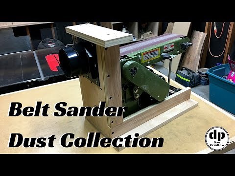 Stationary Belt Sander Dust Collection Solution | Woodworking | Shop Built Tools