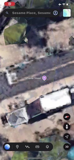 sesame place on Google earth #sesamestreet