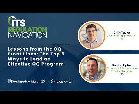 Lessons from the OQ Front Lines: The Top 5 Ways to Lead an Effective OQ Program