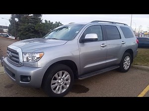 2017 Toyota Sequoia Platinum Detail Review and Walk Around in Silver