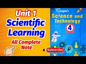 Scientific Learning || All Answer Note || Unit 1, class 4 Science
