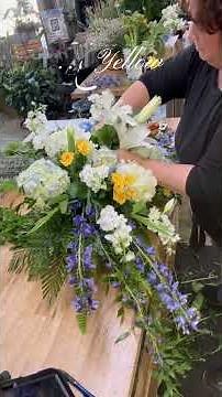 Creating the Angelic Embrace Memorial Spray