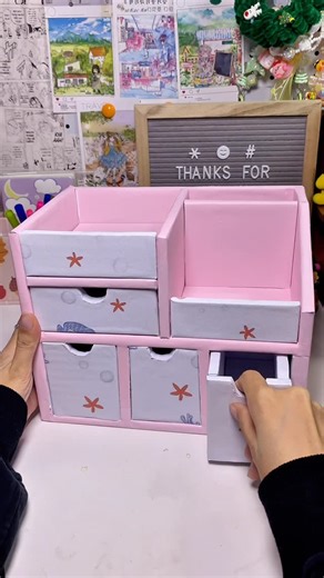 Mono DIY on Instagram: "Kệ lưu trữ màu hồng #diy"