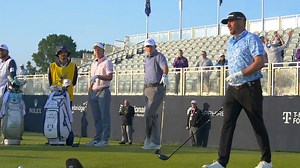 Michael Block, PGA had the honor of the first tee shot of the 106th PGA Championship. Who's ready for some Major Championship golf? | PGA of America