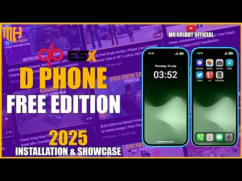 [QB/ESX] D-Phone | Free Fivem Script | 2025 Installation & Showcase
