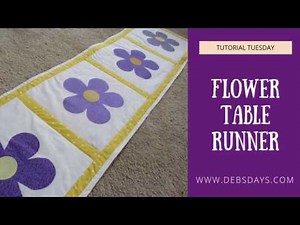 Make a Homemade Spring Flower Table Runner Sewing Project