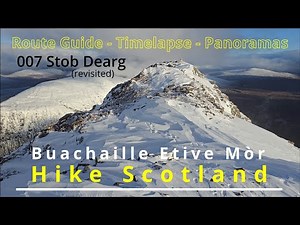 007 Stob Dearg (revisited) - Buachaille Etive Mòr – Glencoe. Walking route, amazing winter views.