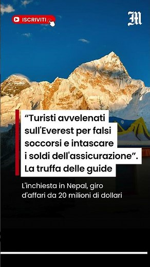"Turisti avvelenati sull'Everest per falsi soccorsi e intascare i soldi dell'assicurazione"