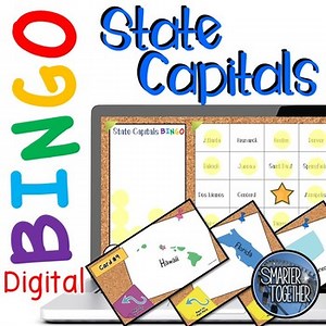 State Capitals Digital Bingo Game