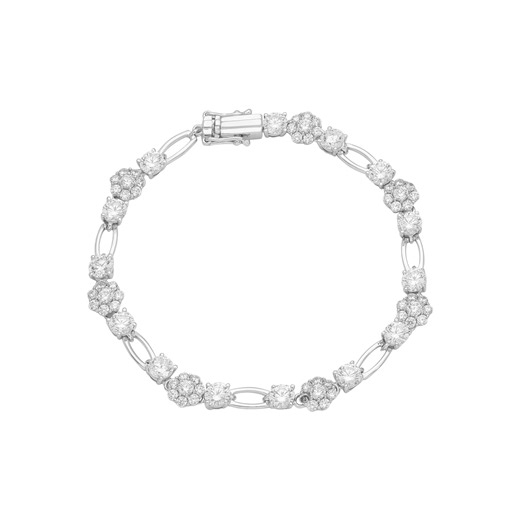 Lắc tay Vàng trắng 41,6% (10K) đính đá ECZ PNJ XMXMW000035