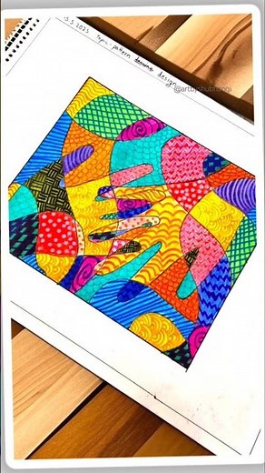 Pattern-Based 2D Design for Elementary Exam | Score Full Marks with This Idea! #shorts