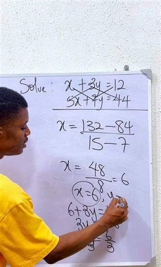 485K views · 13K reactions | Simultaneous equation. #GCSE #SAT #mathtips | Maths with Esomnofu. | Facebook