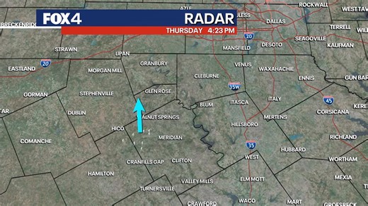24K views · 90 reactions | 5:30pm Radar Update: A non-severe storms is quickly heading northward toward Somervell and Hood County this evening. Expect heavy rain and lightning as the main threats. | FOX 4 Weather | Facebook