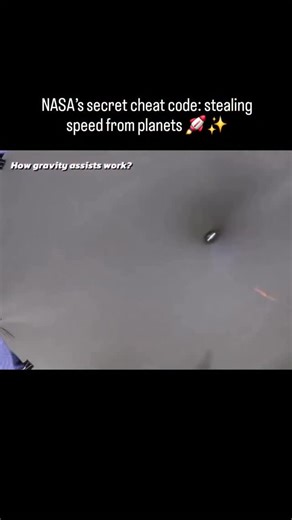 Cosmicverse on Instagram: "Ever wondered how spacecraft travel billions of kilometers without running out of fuel? 🤯 The secret is something called Gravitational Slingshot, also known as Gravity Assist. When a spacecraft flies close to a massive planet like Jupiter, Venus, or Earth, it doesn’t just pass by — it steals a tiny bit of the planet’s orbital energy. The planet loses an almost unnoticeable amount of speed, but the spacecraft gets a huge boost, changing its direction and velocity witho