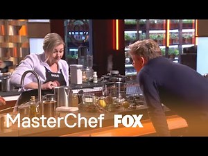 Gordon Ramsay Checks In On Shari | Season 10 Ep. 17 | MASTERCHEF