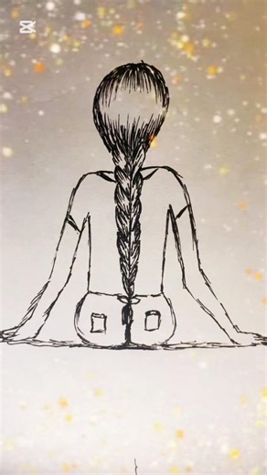 How to draw Braid! Easy drawing Tutorial #youtubeshorts #drawing #art #girl #shorts