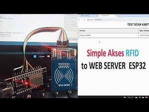 cara menampilkan ID RFID ke webserver menggunakan Esp32