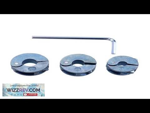 3Pcs MM Inch Drill Bit Stop Collar Set Zinc Alloy High Precision Depth