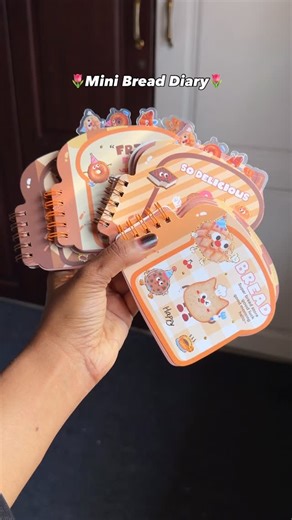 diecuts mart gift shop™️ on Instagram: "Cutest Mini Bread Diary 🎀🌷✨ Comment for the link 🎀"