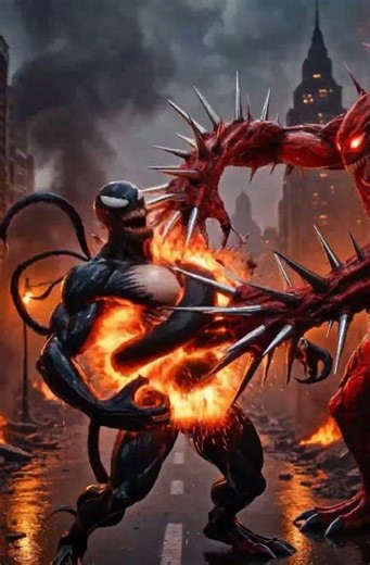 VENOM vs CARNAGE 🔥 #shorts #horror #animation