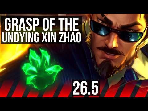 XIN ZHAO vs CHO'GATH (TOP) | Grasp Of The Undying, Good KDA: 15/3/6 | EUW Master | 26.5