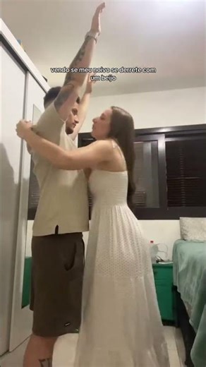 Seeing if my fiancé melts with a kiss 🥰 #shorts