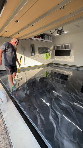 F l o o r R e s c u e (@floorrescue) - Push the Limits 🧪 POLYASPARTIC ✨ •metallic poly •topcoat poly @ADVANCED RESINS GLASS COAT #fy #metallic #floor #art #fliptheswitch #resin #pushthelimits #advancedresins #trustintherescue #garage #coatings #ideas #work #limitless