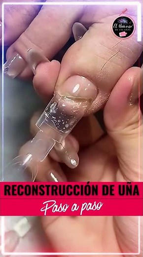 Nail reconstruction step by step | Correct technique for damaged and broken nails