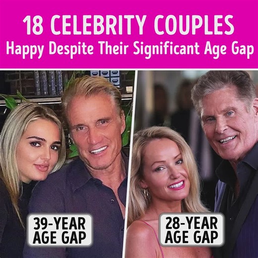 606K views · 1.3K reactions | 18 Celebrity Couples Happy Despite Their Significant Age Gap | Celestoria | Facebook