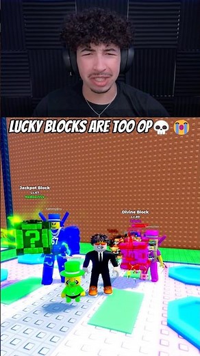 LUCKY BLOCKS ARE TOO OP💀😭 #roblox #stealabrainrot